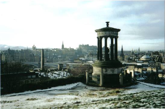 From Carlton Hill - my favourite view of Edinburgh, including most of the city landmarks.
